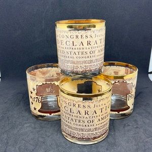 Vintage 1876-1976 Bicentennial Liberty Bell Tumbler set of 4
